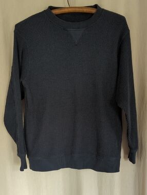 Aerie Crewneck Waffle Knit Oversized Sweater